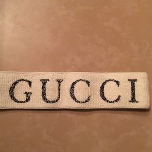New Gucci white elastic headband